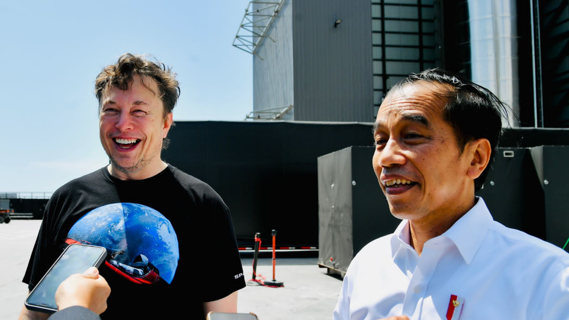 Jokowi Elon Musk Space X