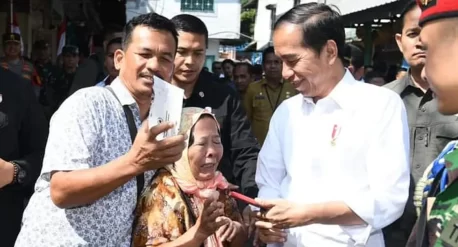 Presiden Jokowi di Binjai Sumatera Utara